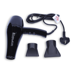 Tenno Elettra Hair Dryer TORNADO Super Turbo 6000 Professional Hair Dryer Black
