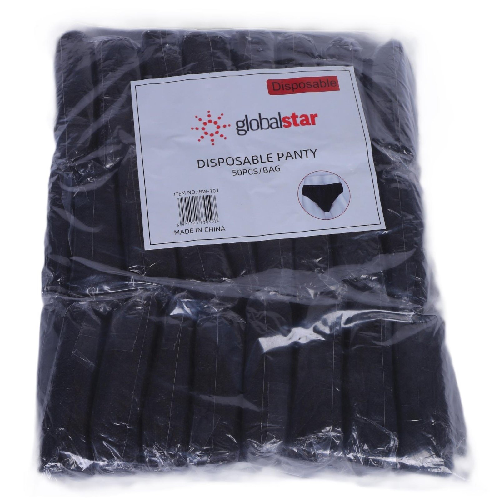 Globalstar Disposable Panty Black 50pcs/pack