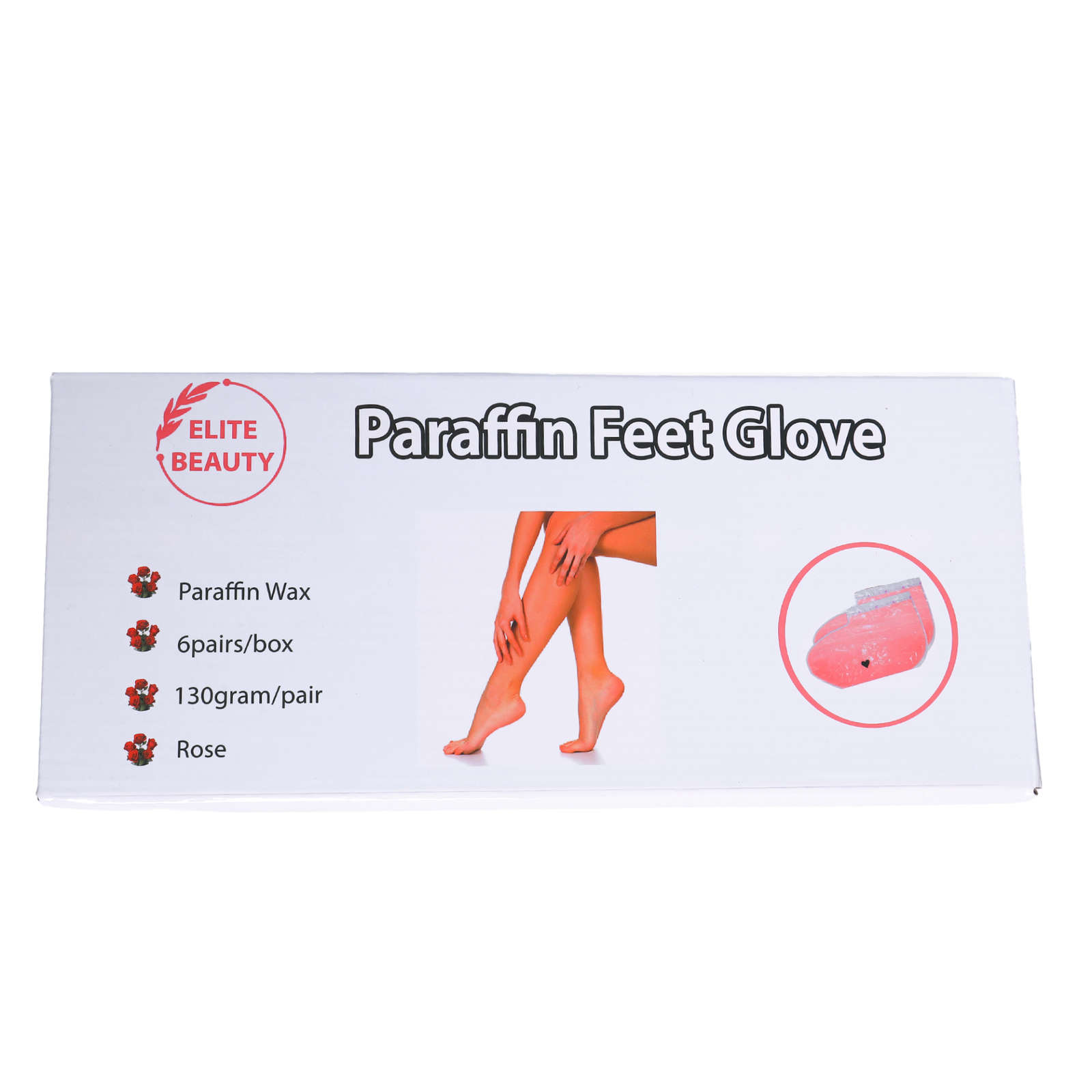 Èlite Beauty Paraffin Feet Gloves Rose 6pairs