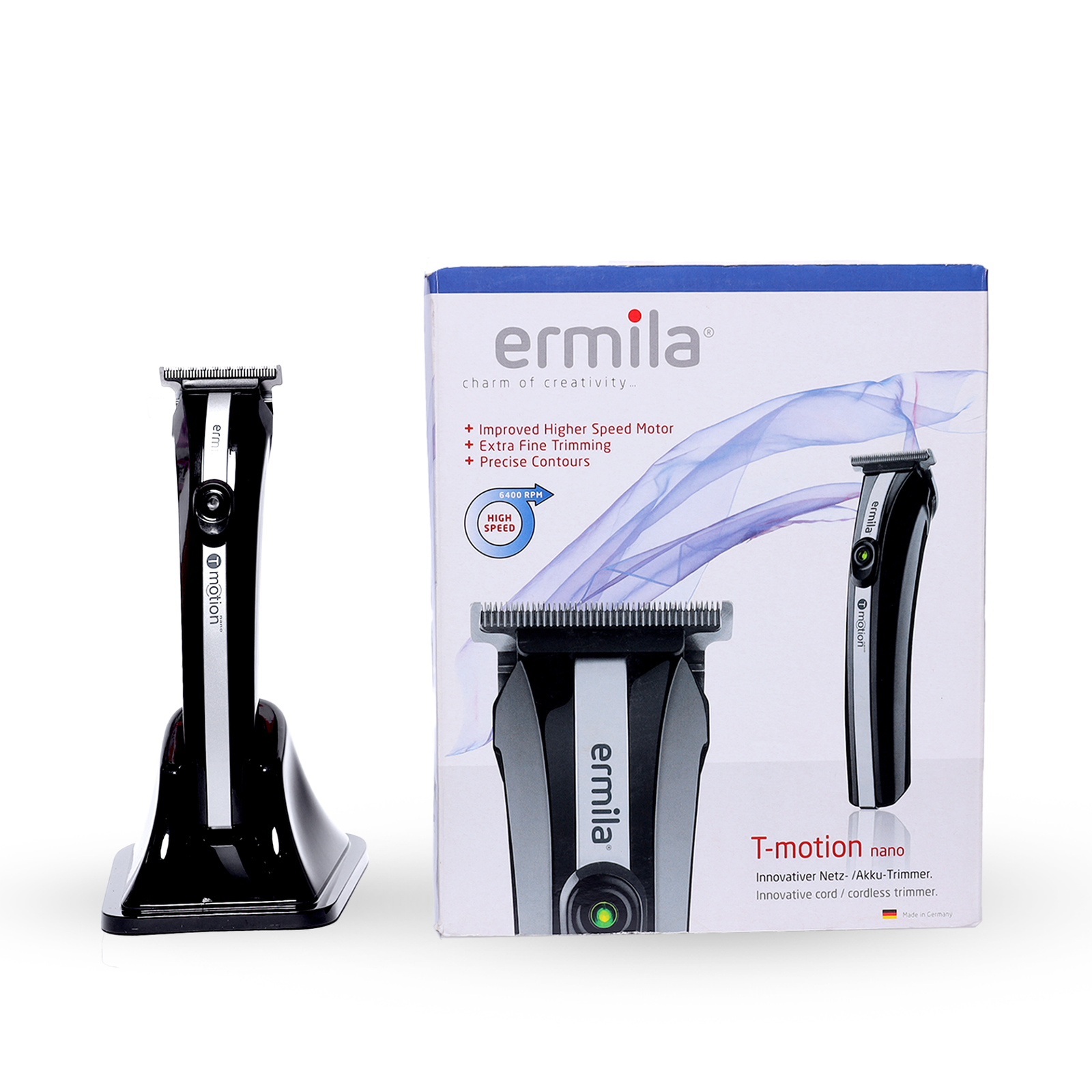 ERMILA Innovative Cord/Cordless Hair Trimmer T- Motion 1585-0120