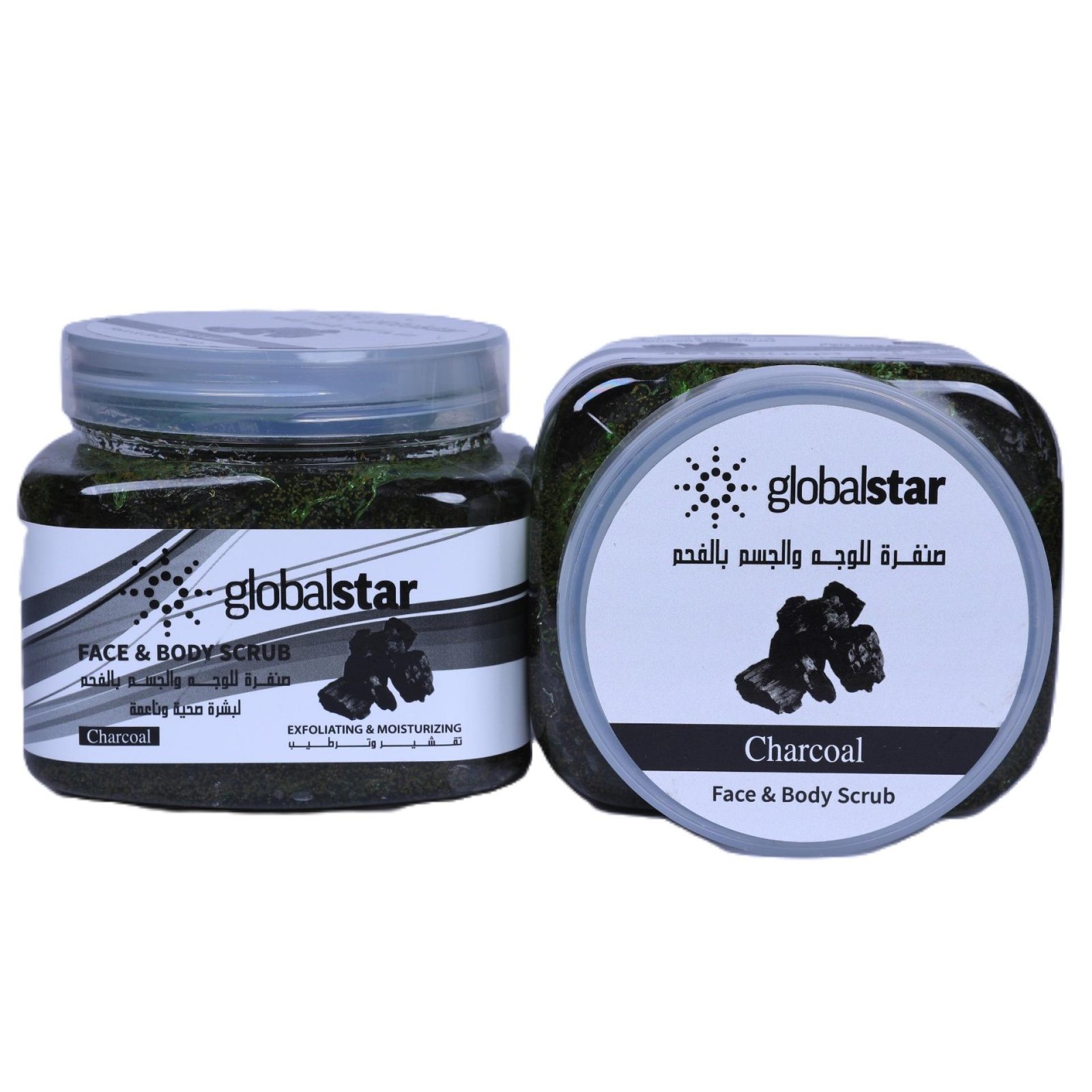 Globalstar Face & Body Scrub Charcoal 500ml