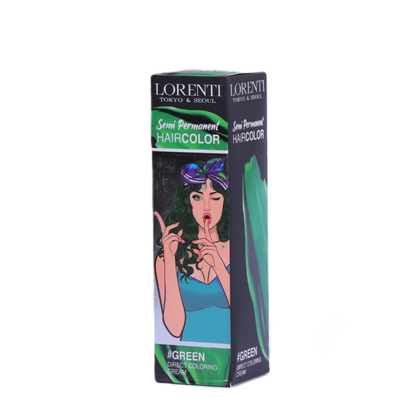 LORENTI Tokyo & Seoul Semi Permanent Hair Color Green 250ml