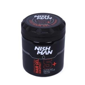 NISH MAN Hair Styling Ultra Hold Hair Gel Gum Effect 5+ 750ml