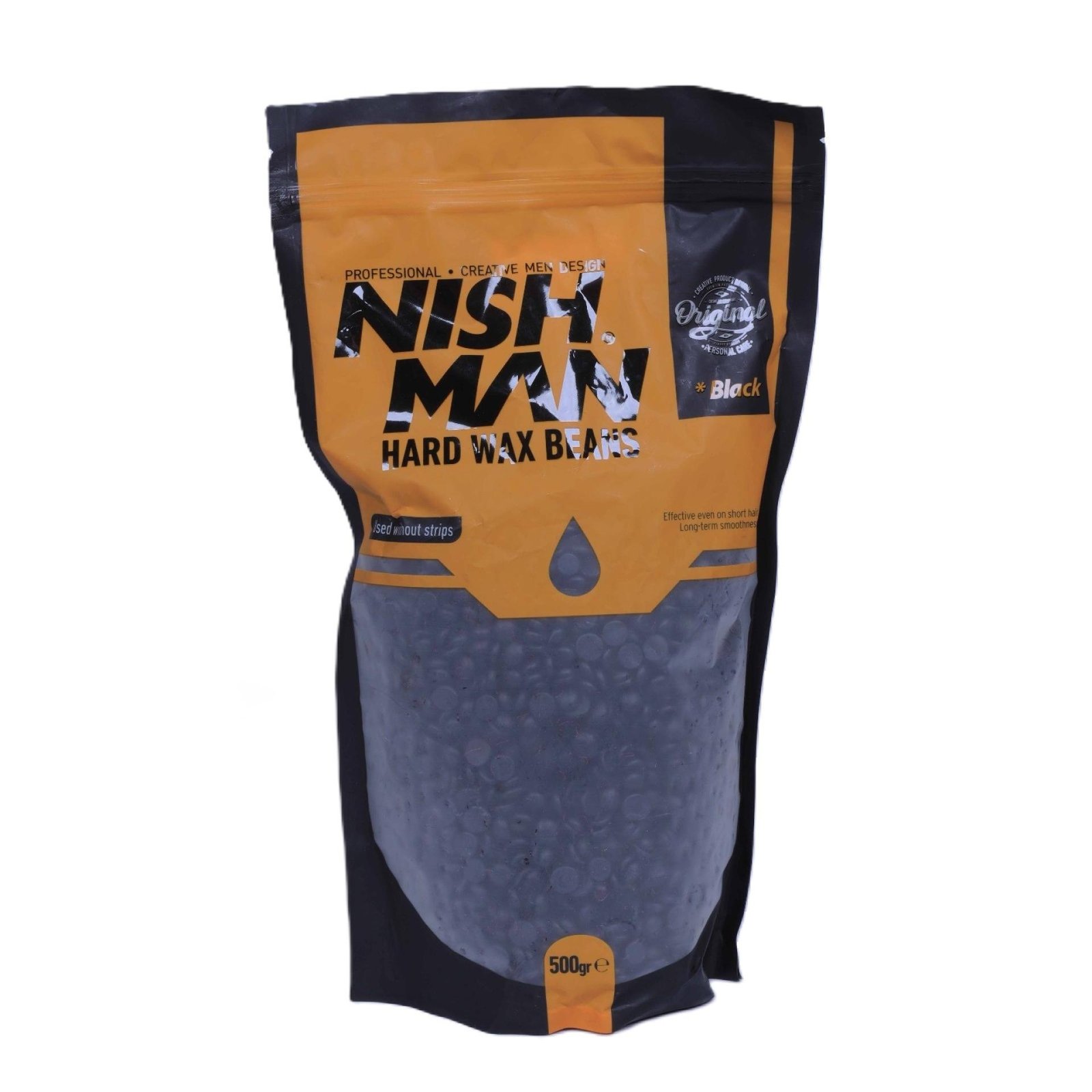 NISH MAN Hard Wax Beans BLACK 500g