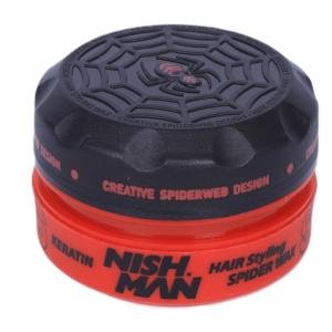 NISH MAN Hair Styling Spider Wax KERATIN 150ml - S6