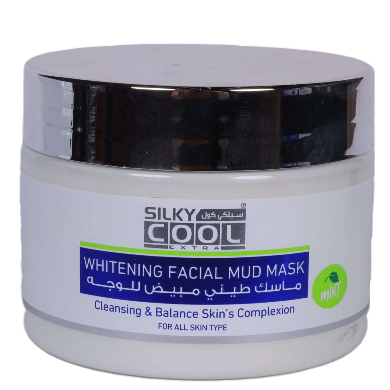 SILKY COOL Whitening Facial Mud Mask Mint 350ml