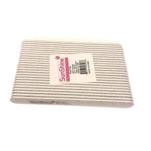 SunShine Nail File Oblong Grey Grit100/180 25pcs/pack